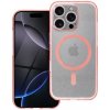 Kryt Clear Mag Cover Case With Camera Protection s MagSafe iPhone 14 Pro Pink Glitter