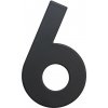 Číslo domové č.6 75mm nerez ČER - VÝPREDAJ