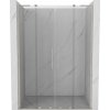 Mexen Velar L Duo, posuvné sprchové dvere do otvoru 140 cm, 8mm číre sklo, brúsená oceľ, 871-140-003-02-97