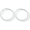 Ewena Náušnice oceľové kruhy 5,5 cm + Darčekové balenie