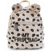 Childhome Detský batoh My First Bag Canvas Leopard