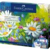 Akrylové farby, sada, s maliarskym plátnom, v tubusoch, FABER CASTELL Creative Studio, 12 rôznych farieb