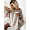Fashionweek Dámsky mäkký voľný sveter pro moletky NB5712 Farba: Béžová, Veľkosť: Universal