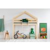 Vyvýšená posteľ Domček Clasic Play Front rozmer lôžka: 80 x 180 cm