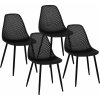 Fromm & Starck Stolička - 4dielna súprava - až 150 kg - sedák 52 x 46,5 cm - čierna STAR SEAT 13