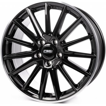 CMS C23 7.5x17 5x112 ET52 diamond rim black