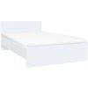 Manželská posteľ Miami bez posteľnej bielizne 140x200 cm bielo-biela
