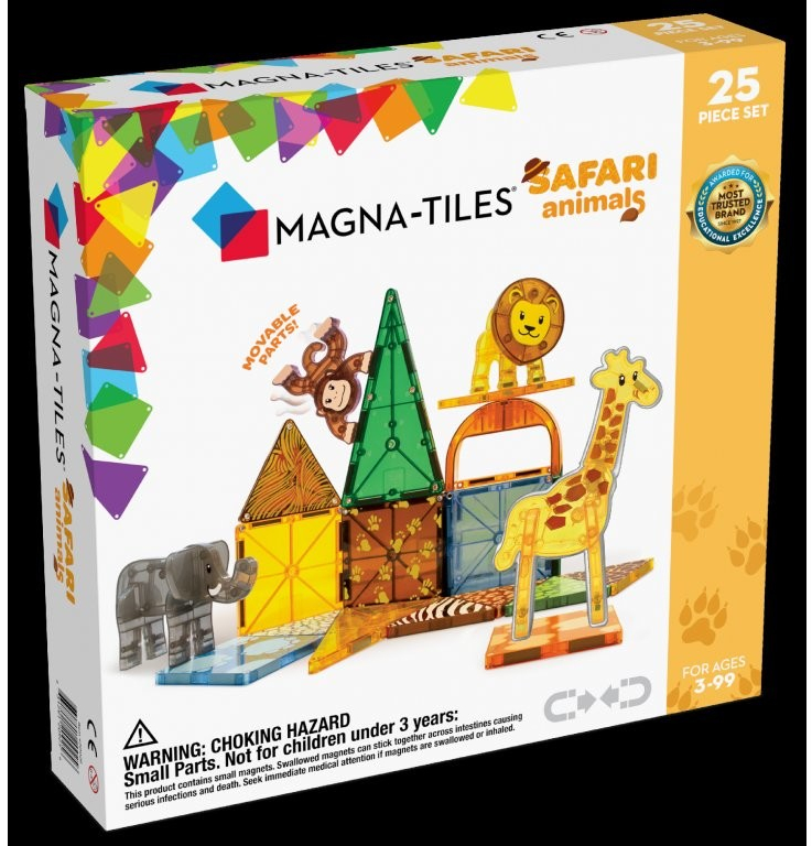 Magna-Tiles Magnetická stavebnica Safari 25 ks