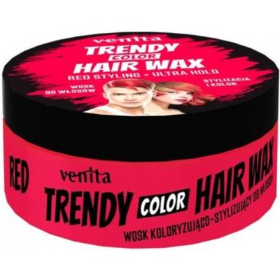 Venita Trendy Color Hair Wax Ultra Hold 75 gRed červený