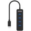 Unitek H1117B USB-C Hub, 4 porty USB 3.1, aktívny, 10 W