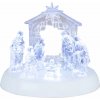 MagicHome Dekoráciabetlehem 7x LED 3xAAA akryl 19,5x14x17,5 cm