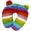 Detský cestovný vankúšik Rainbow 30×30 cm, dúhové prúžky