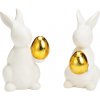 Textilomanie Keramický zajačik GOLDKEEPER 11 cm biely - viac variantov