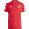 Adidas Tričko MANCHESTER UNITED Tee červené velikost: M