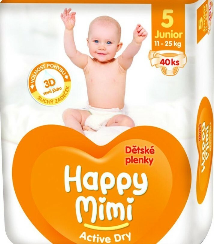 Happy Mimi Flexi Comfort Maxi 4 plienky 7-18 kg 38 ks