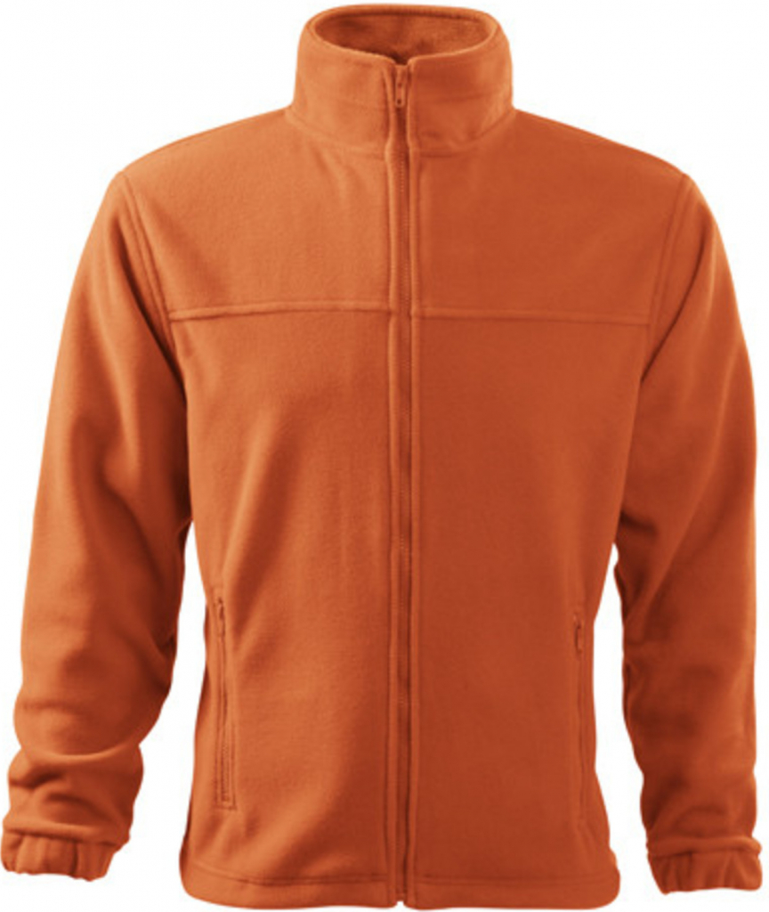Malfini pánska fleecová mikina jacket oranžová