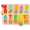 Bigjigs vkládací puzzle Počítání s obrázky