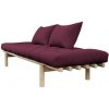 sofa PACE by Karup - 75*200 cm natural (prírodné) + futon bordeaux 710