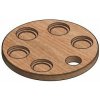 Degustačná doska okrúhla 25 cm / 5 otvorov.