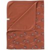 FRESK Detská deka zo 100% organickej bavlny Deer Amber Brown