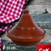 Keramický hrniec TAJINE 22 cm hnedá COK
