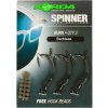 Korda Spinner Hook Sections Kurv 6 S očkom, Bezprotišrotový Háčik 3ks