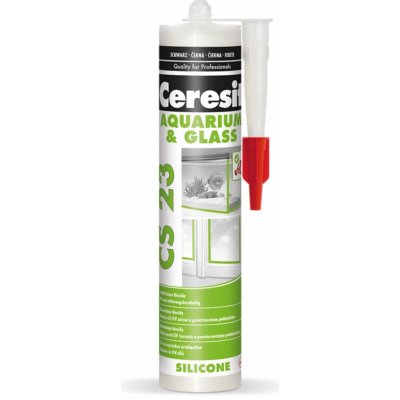 Silikón na sklo CS 23 Glass - 280 ml čierny Ceresit