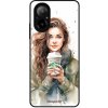 Lesklé puzdro Exclusive iSaprio - Girl With Latte - Realme C67