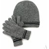 Pánska sada čiapka a rukavice bledosivá