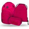 Školský set BAAGL 3 SET COOLMATE BLACK Vínová,Čierna