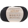 Pletacia vlna Alize MERINO ROYAL 060 čierna