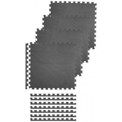 SCRAB Ochranná puzzle podložka, 61 x 61 x 1 cm, šedá SPOKEY
