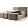 Wilsondo Čalúnená manželská posteľ s úložným priestorom Bella 180x200 - orechová