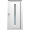 Plastové vedlajšie vchodové dvere 6-komorové biele, 100 x 210 cm, Ľ