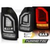 Tuning-tec Zadné svetlá LED BAR ČIERNA SEQ pasuje na VW T6 15-19 OEM ŽIAROVKU