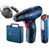 Bosch Náradie - 12V AKU vŕtací skrutkovač, 2x aku 2,0 Ah Li-Ion, nabíjačka, svietidlo 06019G8004