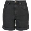 ladies organic stretch denim 5 pocket shorts black washed