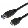 Kábel USB PREMIUMCORD 3.0 A - Micro B 0, 5 m, prepojenie (M/ M) ku3ma05bk