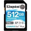 Kingston Canvas Go Plus SDXC 512GB Class 10 UHS-I (r170MB,w90MB) SDG3/512GB - Pamäťová karta SD
