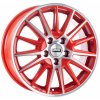 CMS C23 hliníkové disky 6,5x16 4x100 ET37 Diamond Red Gloss