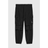Detské nohavice Calvin Klein Jeans čierna farba, jednofarebné IB0IB02079.PPYH 176