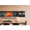 DIMEX | Dibond doska za kuchynskú linku | DBW-06060-037 Oranžový abstrakt | 60 x 60 cm + Dibond obkladová doska Dimex do kuchyne Oranžový abstrakt v rozmere 60 x 60 cm