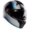 AGV TOURMODULAR E2206 MULTI MPLK STRAY MATT BLACK/GREY/BLUE Velkosť: M