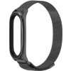 Xiaomi Mi Band 3/4/5/6 náhradný náramok - Milánský tah magnetický Farba: Čierna MBSCZ-5MTCER