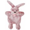 Plyšový zajačik na bábkové divadlo Bunny Puppet Sweety Mousse Histoire d’ Ours ružový 25 cm od 0 mes