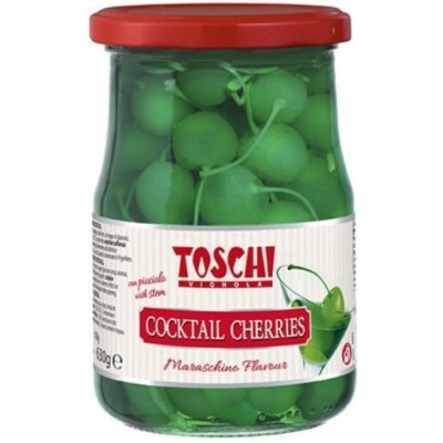 Toschi Koktailové čerešne zelené 630 g