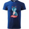 Folklór - líška samostatná - Tričko extra veľké (5-8XL) - 5XL ( Kráľovská modrá )