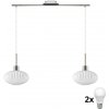 Eglo | LED luster na lanku HARMA 2xE27/60W/230V matný chróm/biela | EG32519M