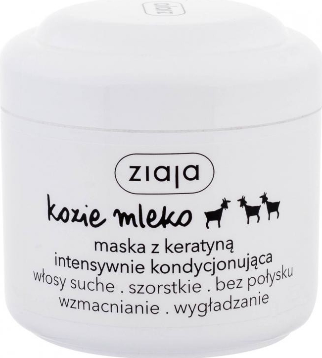 Ziaja Goat's Milk posilujúca maska pre suché a poškodené vlasy (Hair Mask  with Keratin) 200 ml od 2,37 € - Heureka.sk