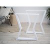 Robustní Železná Industrial Podnož Stolová Noha Hourglass 2ks Bílá Rozměr: Š 60 x V 72 cm